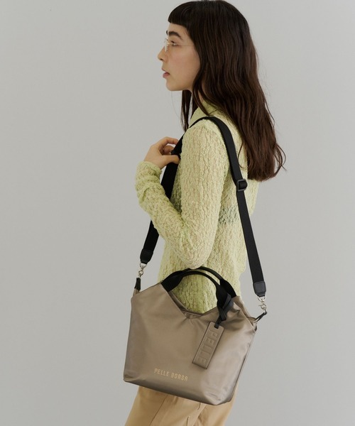 PELLEBORSA(ペレボルサ)の「2wayハンドバッグ Cheers 5204(ショルダーバッグ・レディース・ブラック/ピンク系その他/シルバー/ベージュ系その他/アイボリー・FREE)」の3枚目の写真