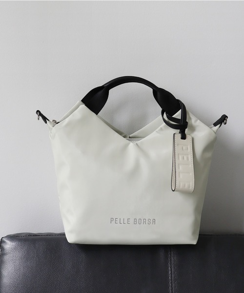 PELLEBORSA(ペレボルサ)の「2wayハンドバッグ Cheers 5204(ショルダーバッグ・レディース・ブラック/ピンク系その他/シルバー/ベージュ系その他/アイボリー・FREE)」の2枚目の写真