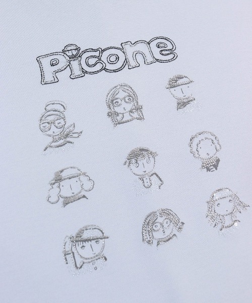 STUDIO PICONE(スタジオピッコーネ)の「ピコ刺繍冷感プルオーバー(Tシャツ/カットソー・レディース・グレー/ライトブルー/ホワイト/ベージュ・M/LL/L)」の22枚目の写真