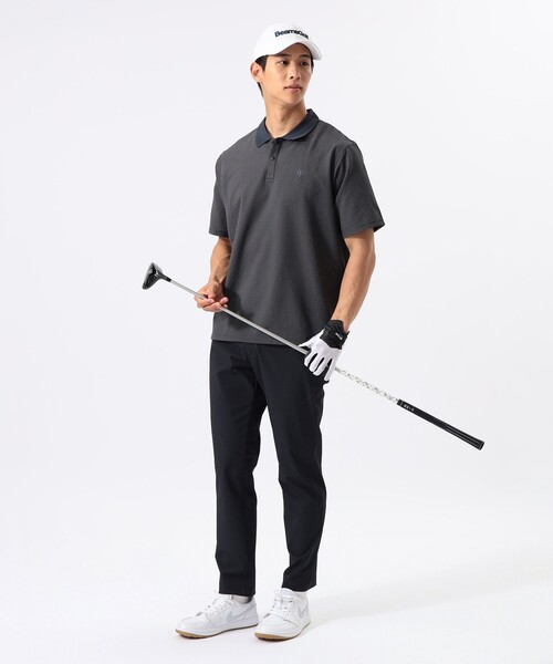 BEAMS GOLF(ビームスゴルフ)の「ORANGE LABEL / ドットエア(R)メッシュポロシャツ2(吸水速乾)(ポロシャツ・メンズ・チャコールグレー/オリーブ・M/L/XL)」の3枚目の写真