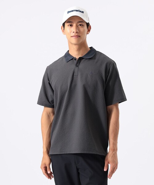 BEAMS GOLF(ビームスゴルフ)の「ORANGE LABEL / ドットエア(R)メッシュポロシャツ2(吸水速乾)(ポロシャツ・メンズ・チャコールグレー/オリーブ・M/L/XL)」の5枚目の写真