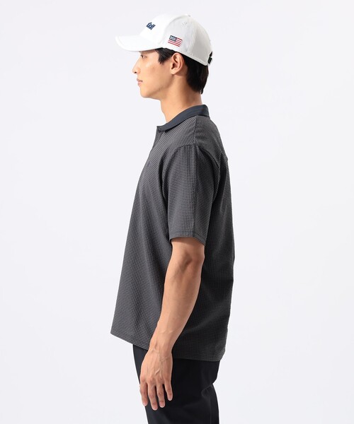 BEAMS GOLF(ビームスゴルフ)の「ORANGE LABEL / ドットエア(R)メッシュポロシャツ2(吸水速乾)(ポロシャツ・メンズ・チャコールグレー/オリーブ・M/L/XL)」の6枚目の写真