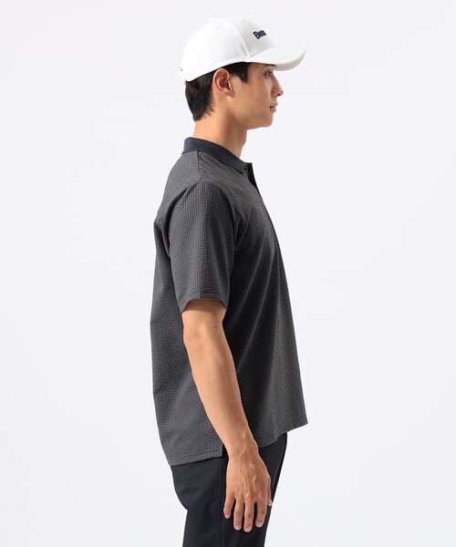 BEAMS GOLF(ビームスゴルフ)の「ORANGE LABEL / ドットエア(R)メッシュポロシャツ2(吸水速乾)(ポロシャツ・メンズ・チャコールグレー/オリーブ・M/L/XL)」の8枚目の写真