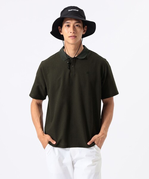 BEAMS GOLF(ビームスゴルフ)の「ORANGE LABEL / ドットエア(R)メッシュポロシャツ2(吸水速乾)(ポロシャツ・メンズ・チャコールグレー/オリーブ・M/L/XL)」の10枚目の写真