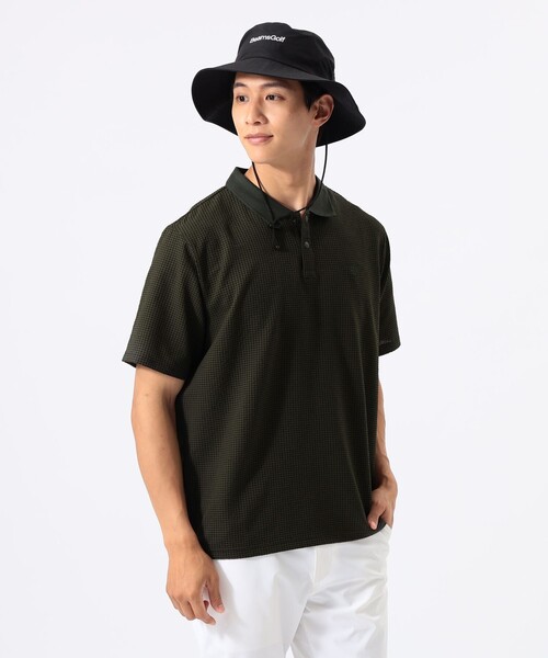 BEAMS GOLF(ビームスゴルフ)の「ORANGE LABEL / ドットエア(R)メッシュポロシャツ2(吸水速乾)(ポロシャツ・メンズ・チャコールグレー/オリーブ・M/L/XL)」の11枚目の写真