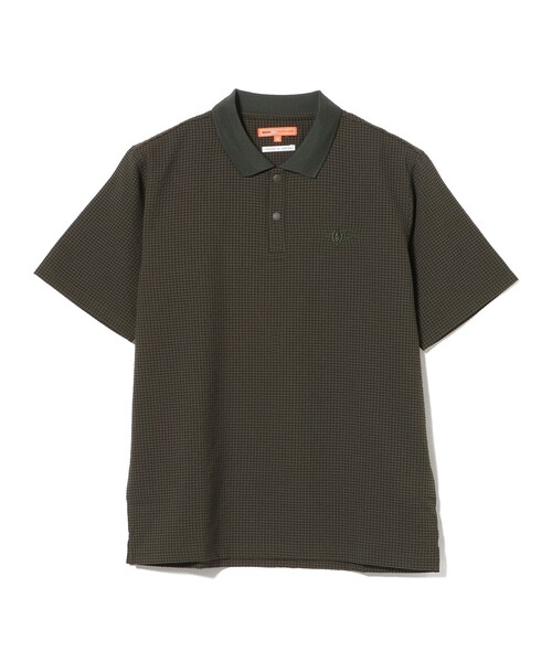 BEAMS GOLF(ビームスゴルフ)の「ORANGE LABEL / ドットエア(R)メッシュポロシャツ2(吸水速乾)(ポロシャツ・メンズ・チャコールグレー/オリーブ・M/L/XL)」の15枚目の写真