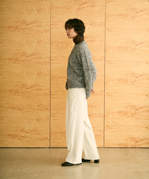 uchi.(ウチ)の「ミニバッグ付きメランジニットプルオーバー(ニット/セーター・レディース・ブラウン/ブルー/グレー・FREE)」の14枚目の写真