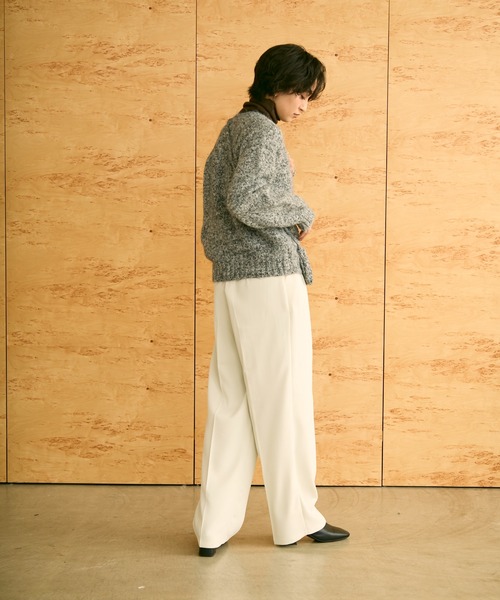 uchi.(ウチ)の「ミニバッグ付きメランジニットプルオーバー(ニット/セーター・レディース・ブラウン/ブルー/グレー・FREE)」の16枚目の写真