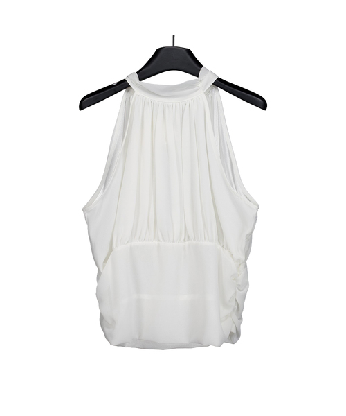 PROJECT WAVE(プロジェクトウェーブ)の「SHEER VOLUME BLOUSE (2COLOR)(シャツ/ブラウス・レディース・ブラック/ホワイト・FREE)」の1枚目の写真