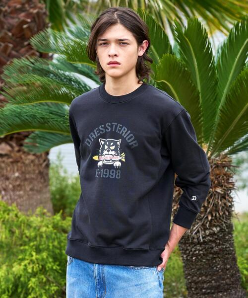 DRESSTERIOR(ドレステリア)の「ミサイルキャット 裏起毛スウェットクルーネックTシャツ(Tシャツ/カットソー・メンズ・ホワイト/ブラック・94/90/91/92)」の12枚目の写真