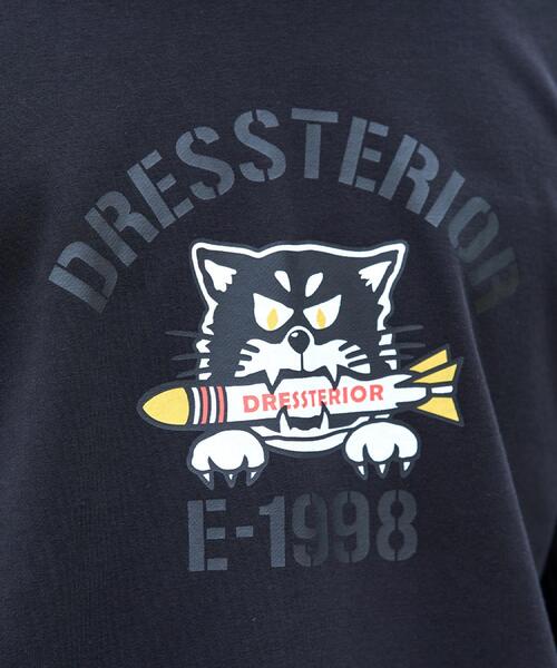 DRESSTERIOR(ドレステリア)の「ミサイルキャット 裏起毛スウェットクルーネックTシャツ(Tシャツ/カットソー・メンズ・ホワイト/ブラック・94/90/91/92)」の15枚目の写真