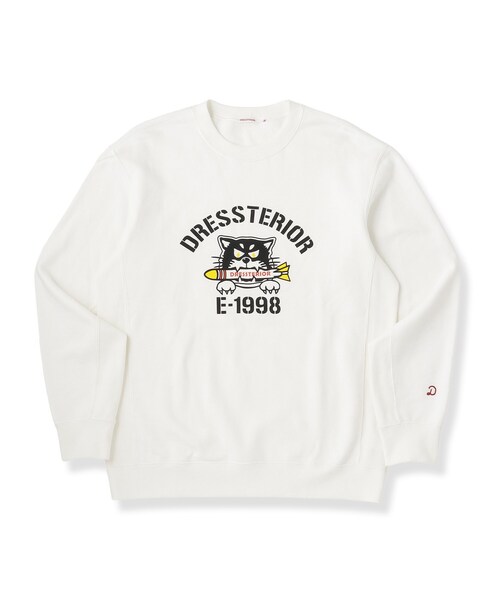 DRESSTERIOR(ドレステリア)の「ミサイルキャット 裏起毛スウェットクルーネックTシャツ(Tシャツ/カットソー・メンズ・ホワイト/ブラック・94/90/91/92)」の18枚目の写真