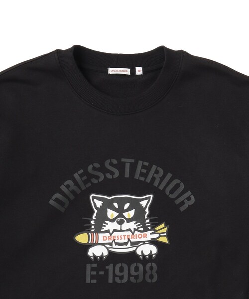 DRESSTERIOR(ドレステリア)の「ミサイルキャット 裏起毛スウェットクルーネックTシャツ(Tシャツ/カットソー・メンズ・ホワイト/ブラック・94/90/91/92)」の21枚目の写真