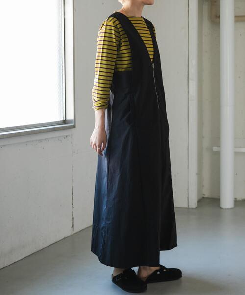 FORK&SPOON(フォークアンドスプーン)の「FORK&SPOON ナイロンテントワンピース(ワンピース・レディース・ブラック/ベージュ/グリーン系その他・1/2)」の14枚目の写真