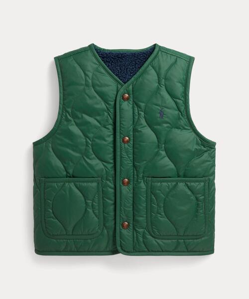 POLO RALPH LAUREN CHILDRENSWEAR(ポロ ラルフ ローレン チルドレンズウェア)の「リバーシブル ダウン ベスト(ダウンベスト・キッズ・マルチ・3/4/6/7)」の1枚目の写真