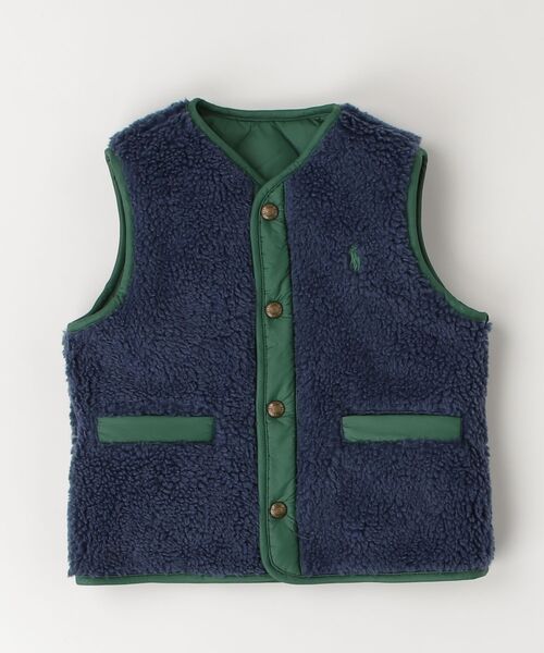 POLO RALPH LAUREN CHILDRENSWEAR(ポロ ラルフ ローレン チルドレンズウェア)の「リバーシブル ダウン ベスト(ダウンベスト・キッズ・マルチ・3/4/6/7)」の2枚目の写真