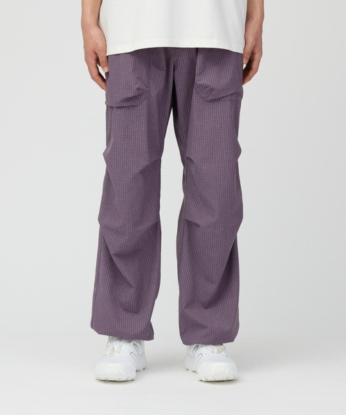 Snow Peak(スノーピーク)の「Snow Peak / KASURI Ripstop Pants リップストップパンツ(その他パンツ・メンズ・ダークパープル/ライトブルー/ブラック・M/L/XL/S)」の1枚目の写真