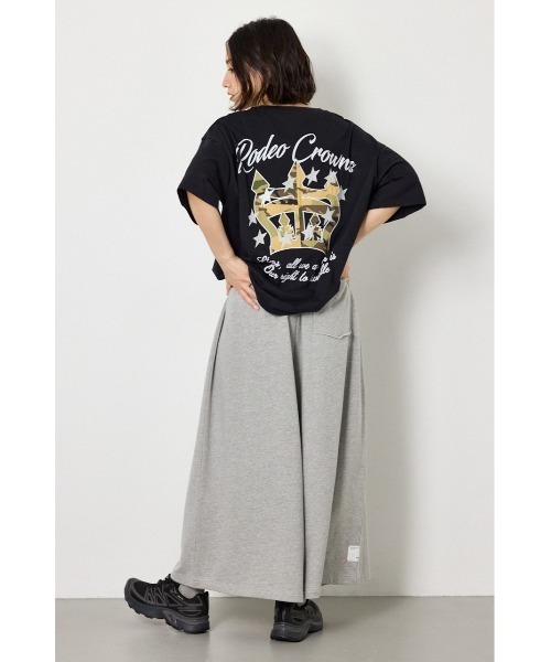 RODEO CROWNS WIDE BOWL(ロデオクラウンズワイドボウル)の「ラフステッチネームスウェットスカンツ(その他パンツ・レディース・ブラウン/ブラック/グレー×ホワイト・FREE)」の18枚目の写真
