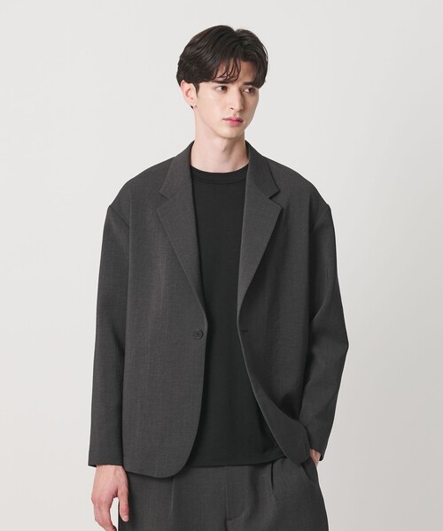 BEAUTY&YOUTH UNITED ARROWS(ビューティーアンドユースユナイテッドアローズ)の「DUAL PACK 3.0 1B リラックス ジャケット ヨコストレッチ UVカット ウォッシャブル セットアップ対応(テーラードジャケット・メンズ・ダークグレー/ブラック・XL/M/S/L)」の6枚目の写真