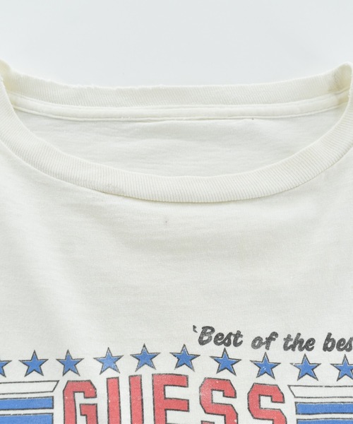LABORATORY R(ラボラトリーアール)の「【USED】80’s GUESS “ACE-FLYER” ロゴ Tシャツ(Tシャツ/カットソー・メンズ・ホワイト・LARGE)」の4枚目の写真