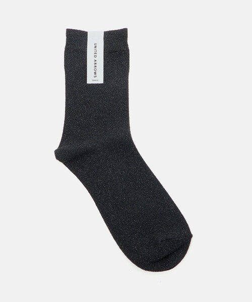 UNITED ARROWS(ユナイテッドアローズ)の「グリッター ソックス(ソックス/靴下・レディース・ブラック/シルバー/ゴールド・FREE)」の2枚目の写真