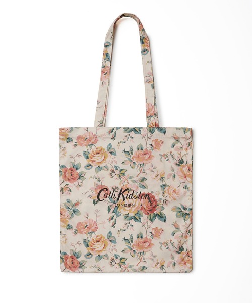 Cath Kidston(キャスキッドソン)の「トートバッグ Garden Rose(トートバッグ・レディース・アイボリー系/アイボリー/ネイビー/レッド・FREE)」の2枚目の写真