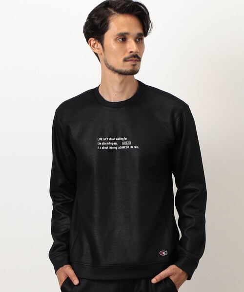 NICOLE CLUB FOR MEN(ニコルクラブフォーメン)の「【NICOLE SPORTS】ダンボールニットプルオーバー(スウェット・メンズ・カーキ/ブラック/ホワイト・XL/L/M)」の3枚目の写真