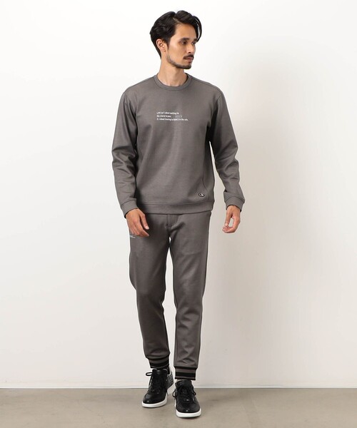 NICOLE CLUB FOR MEN(ニコルクラブフォーメン)の「【NICOLE SPORTS】ダンボールニットプルオーバー(スウェット・メンズ・カーキ/ブラック/ホワイト・XL/L/M)」の6枚目の写真