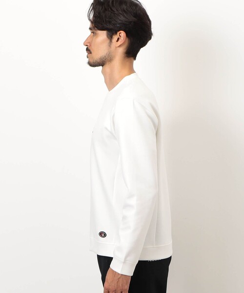 NICOLE CLUB FOR MEN(ニコルクラブフォーメン)の「【NICOLE SPORTS】ダンボールニットプルオーバー(スウェット・メンズ・カーキ/ブラック/ホワイト・XL/L/M)」の9枚目の写真