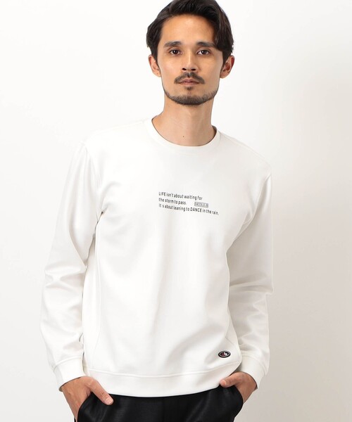 NICOLE CLUB FOR MEN(ニコルクラブフォーメン)の「【NICOLE SPORTS】ダンボールニットプルオーバー(スウェット・メンズ・カーキ/ブラック/ホワイト・XL/L/M)」の19枚目の写真