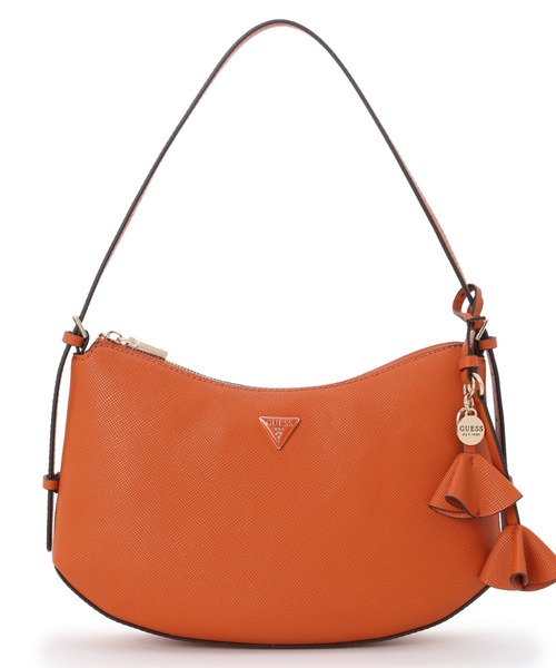 Guess(ゲス)の「DANIELLE Medium Shoulder Bag ハンドバッグ ショルダーバッグ(ハンドバッグ・レディース・ブラック/オレンジ・ONE SIZE)」の2枚目の写真