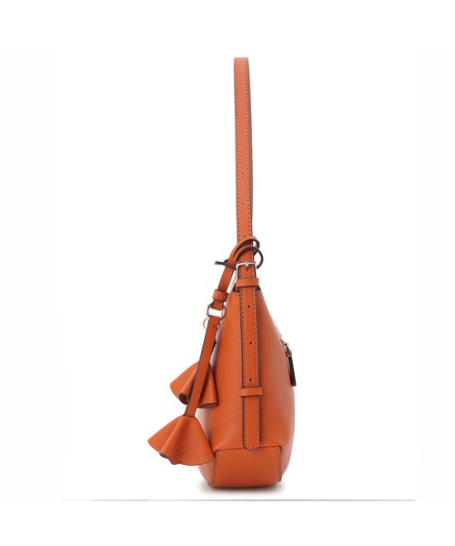 Guess(ゲス)の「DANIELLE Medium Shoulder Bag ハンドバッグ ショルダーバッグ(ハンドバッグ・レディース・ブラック/オレンジ・ONE SIZE)」の4枚目の写真