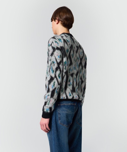 MSGM(エムエスジーエム)の「ブロッサムカード ジャカードセーター(ニット/セーター・メンズ・ブラック系・S/M)」の3枚目の写真