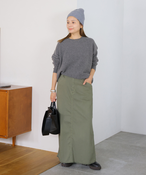 JOURNAL STANDARD(ジャーナルスタンダード)の「MUSIC クルーネックプルオーバー(ニット/セーター・レディース・チャコールグレー/ライトブルー/ブラック/タン・FREE)」の6枚目の写真