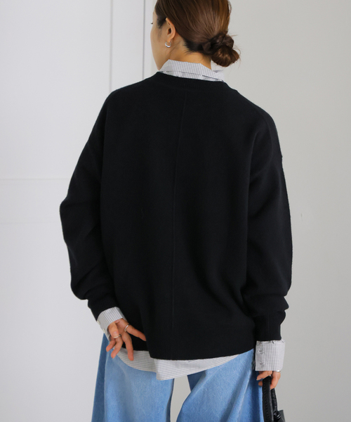 JOURNAL STANDARD(ジャーナルスタンダード)の「MUSIC クルーネックプルオーバー(ニット/セーター・レディース・チャコールグレー/ライトブルー/ブラック/タン・FREE)」の15枚目の写真