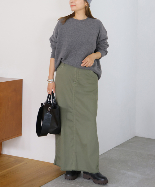 JOURNAL STANDARD(ジャーナルスタンダード)の「MUSIC クルーネックプルオーバー(ニット/セーター・レディース・チャコールグレー/ライトブルー/ブラック/タン・FREE)」の17枚目の写真