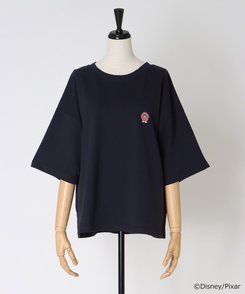 DRESSLAVE(ドレスレイブ)の「≪DRESSLAVE限定アイテム≫リトル・グリーン・メン/エイリアン/Tシャツ(Tシャツ/カットソー・レディース・ホワイト/ネイビー・38)」の2枚目の写真