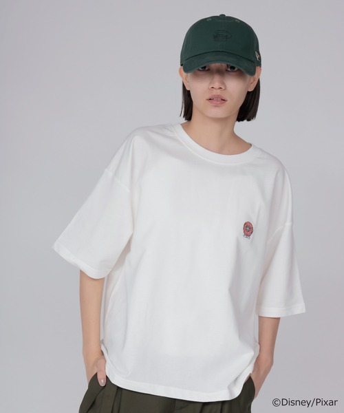DRESSLAVE(ドレスレイブ)の「≪DRESSLAVE限定アイテム≫リトル・グリーン・メン/エイリアン/Tシャツ(Tシャツ/カットソー・レディース・ホワイト/ネイビー・38)」の1枚目の写真