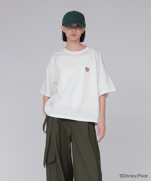 DRESSLAVE(ドレスレイブ)の「≪DRESSLAVE限定アイテム≫リトル・グリーン・メン/エイリアン/Tシャツ(Tシャツ/カットソー・レディース・ホワイト/ネイビー・38)」の4枚目の写真