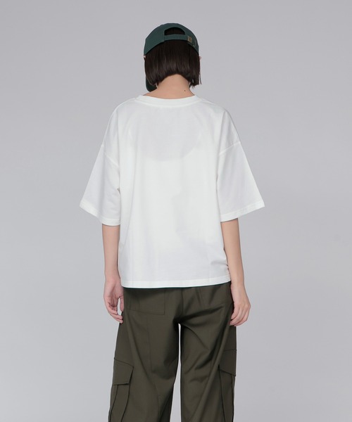 DRESSLAVE(ドレスレイブ)の「≪DRESSLAVE限定アイテム≫リトル・グリーン・メン/エイリアン/Tシャツ(Tシャツ/カットソー・レディース・ホワイト/ネイビー・38)」の6枚目の写真