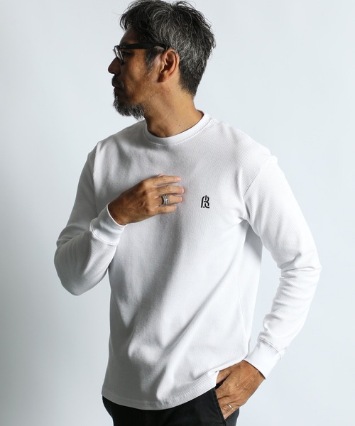 ヴィンテージ　新品RUEHL No.925 長袖 カットソーXS BLACK LABEL〕SORONA WAFFLE L/S TEE：ワッフル素材 ロングスリーブT