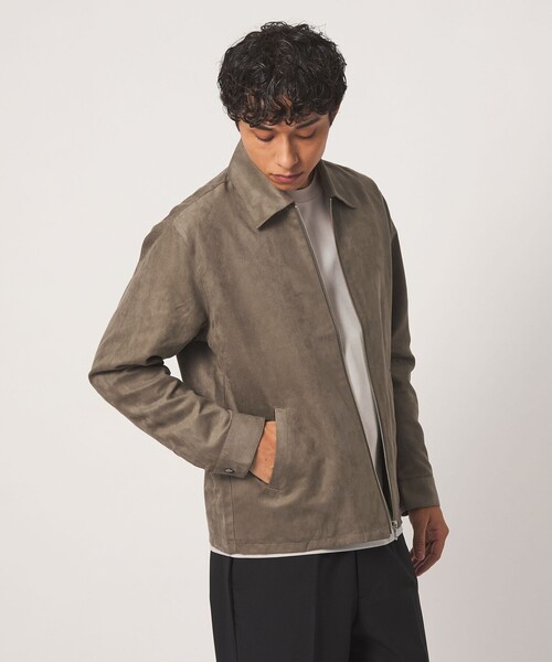 A DAY IN THE LIFE UNITED ARROWS（アデイインザライフユナイテッドアローズ）の「スエードライク ブルゾン＜A DAY IN THE LIFE＞（ブルゾン・メンズ・グレー系/ブラック/モカ・L/M）」の4枚目の写真