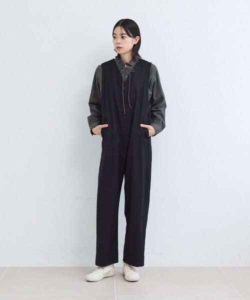 LOISIR（ロワズィール）の「断ち切り二重フレアーカラーブラウス（シャツ/ブラウス・レディース・ベージュ/グリーン系その他/ブラウン系その他・FREE）」の12枚目の写真