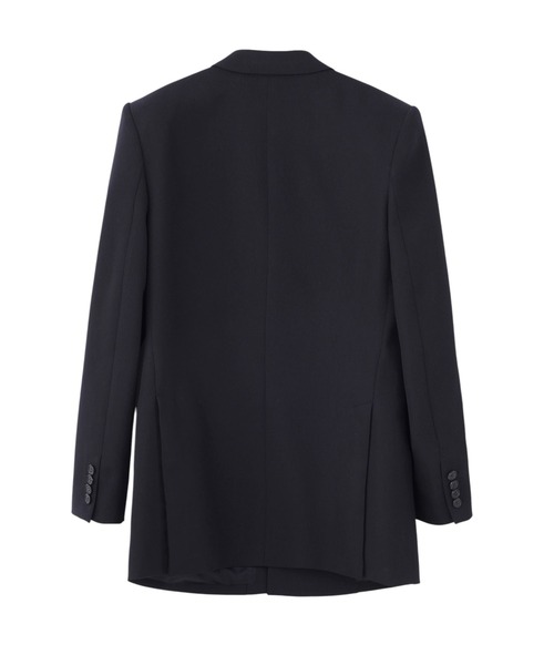 JOHN LAWRENCE SULLIVAN(ジョンローレンスサリバン)の「WOOL GABARDINE DOUBLE BREASTED JACKET(テーラードジャケット・レディース・ブラック・SMALL/MEDIUM)」の2枚目の写真