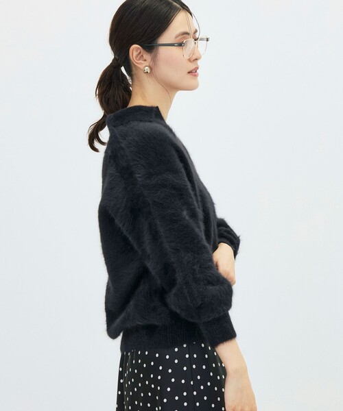 NOLLEY’S Sophi（ノーリーズソフィ）の「カシミヤ混へアリーポロ襟プルオーバー（ニット/セーター・レディース・ベビーピンク/ブラック/グレイッシュベージュ/オフホワイト・38）」の19枚目の写真