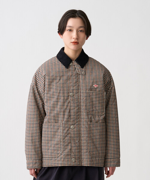 DANTON(ダントン)の「Women's Nylon Tussah Work Jacket Plaid(ブルゾン・レディース・ベージュ系その他・34/36)」の3枚目の写真