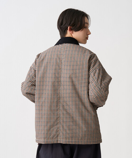 DANTON(ダントン)の「Women's Nylon Tussah Work Jacket Plaid(ブルゾン・レディース・ベージュ系その他・34/36)」の4枚目の写真