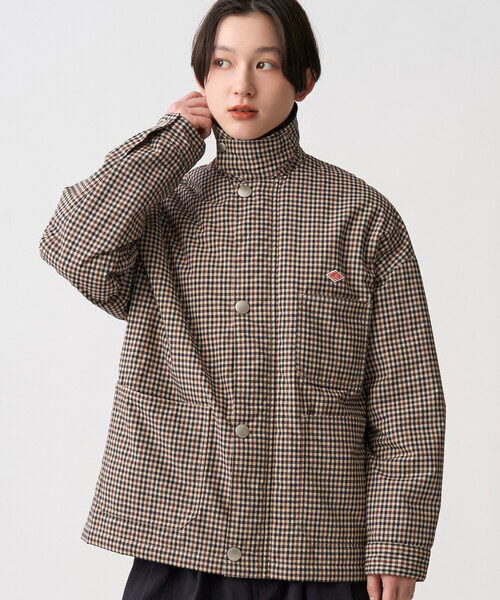DANTON(ダントン)の「Women's Nylon Tussah Work Jacket Plaid(ブルゾン・レディース・ベージュ系その他・34/36)」の5枚目の写真