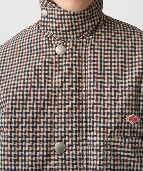DANTON(ダントン)の「Women's Nylon Tussah Work Jacket Plaid(ブルゾン・レディース・ベージュ系その他・34/36)」の6枚目の写真