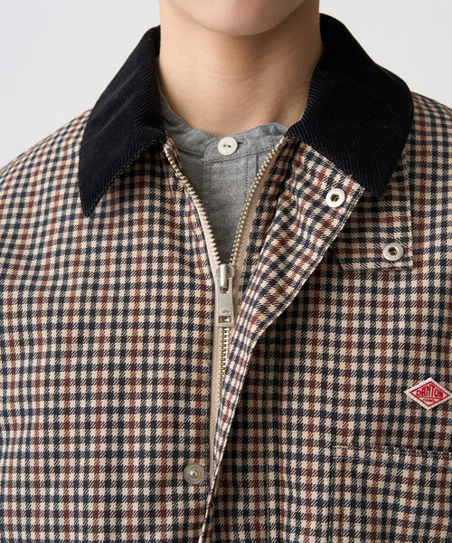 DANTON(ダントン)の「Women's Nylon Tussah Work Jacket Plaid(ブルゾン・レディース・ベージュ系その他・34/36)」の7枚目の写真